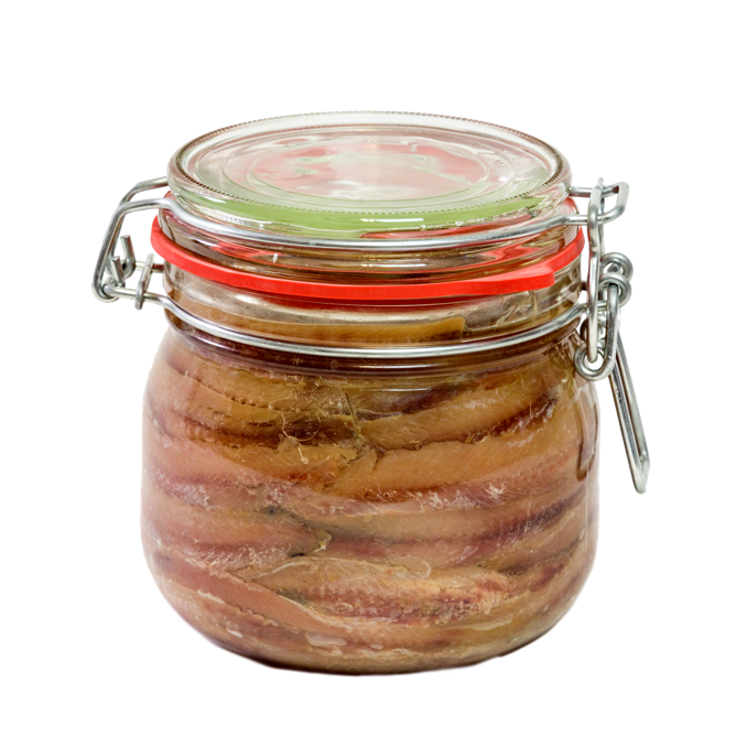 2. Filetti di acciughe in olio di semi - Vaso Erm. 580gr ReFiletto 