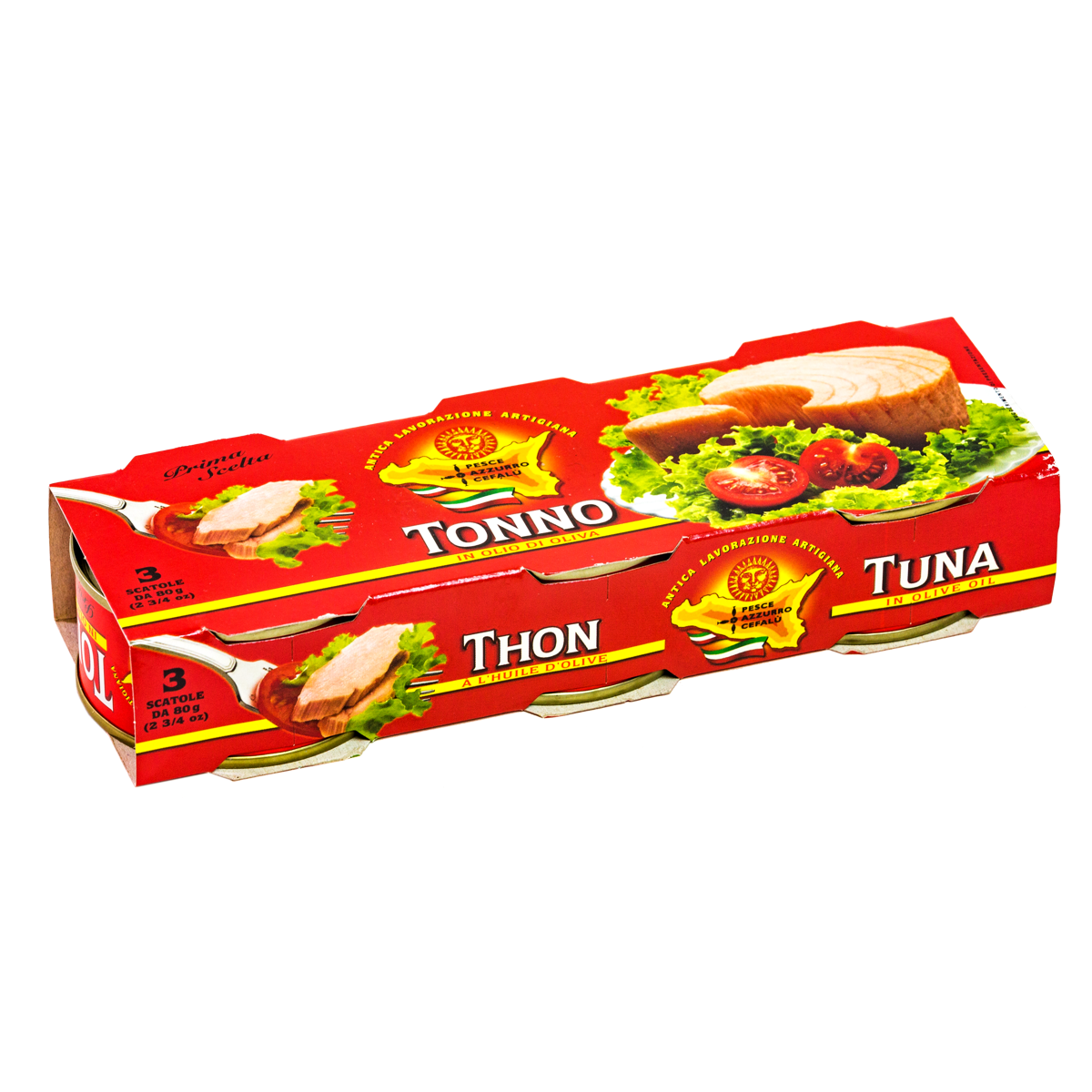 1. Thunfisch in Olivenöl - Dose 80g Pesce Azzurro 