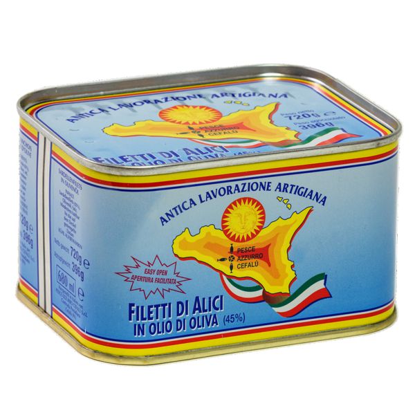 Anchovy fillets in olive oil - Can Pesce Azzurro