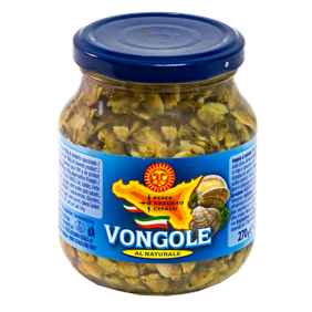 Almejas con natural - 270gr. Pesce Azzurro