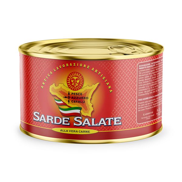 Sardines salées 5 KG c/t Pesce Azzurro