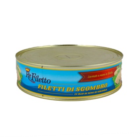 Mackerel fillets in sunflower oil 850gr ReFiletto