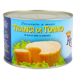 Tranci di tonno in olio di semi di girasole latta 1,7 kg ReFiletto